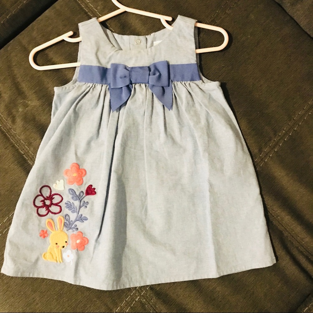 Baby girls chambray dress